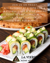 Load image into Gallery viewer, FOOD & WINE PAIRING EVENT 4TH OCTOBER